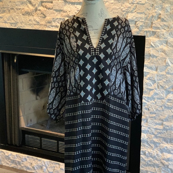 Bcbg boho chic straight dress in sz large - Picture 1 of 3